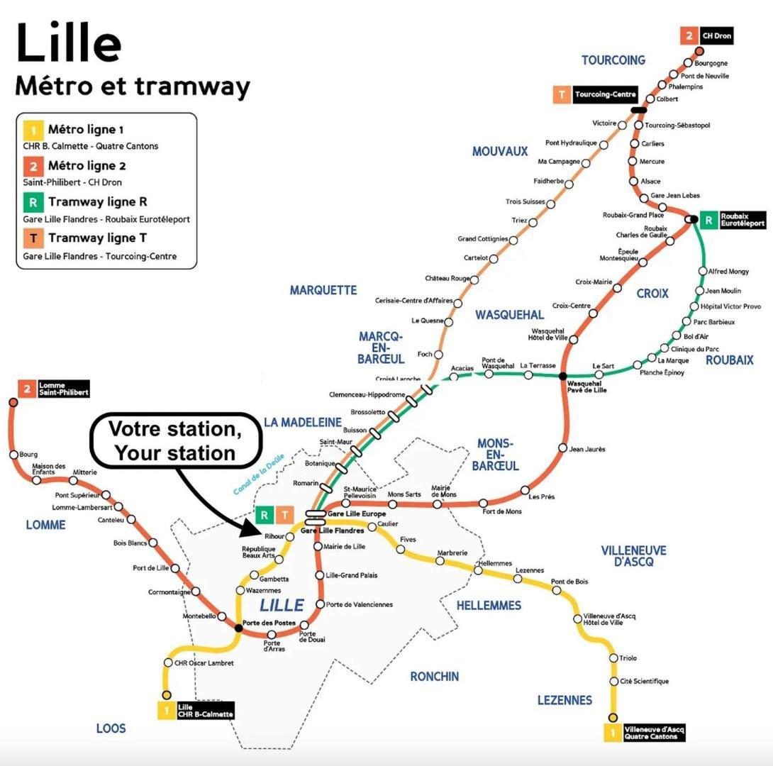 Lille Centre - Nice Apartment In Subplex ! 3Pers المظهر الخارجي الصورة